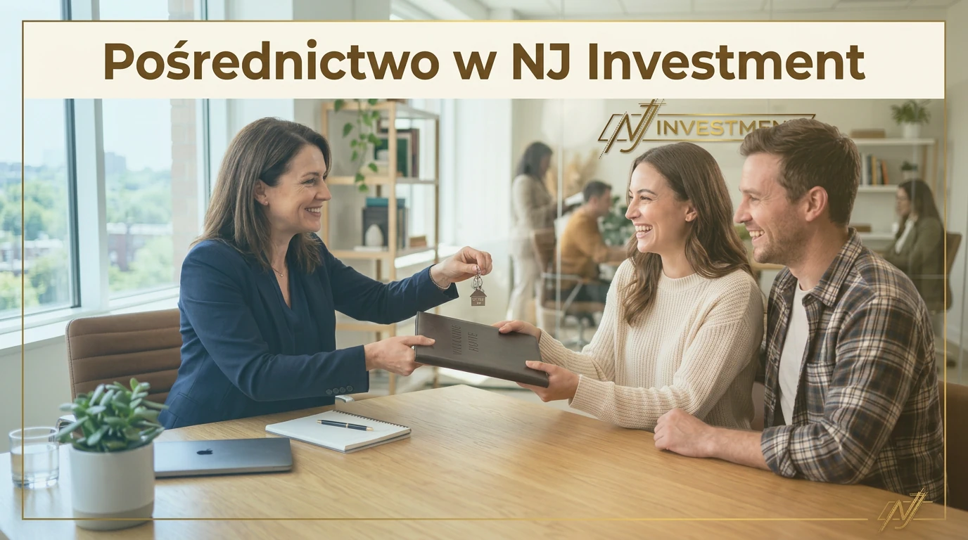 Agent podczas spotkania z klientami – kolejna udana transakcja