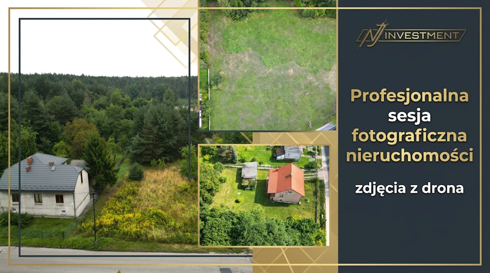 Profesjonalna sesja fotograficzna nieruchomości – zdjęcia z drona przygotowane przez NJ Investment
